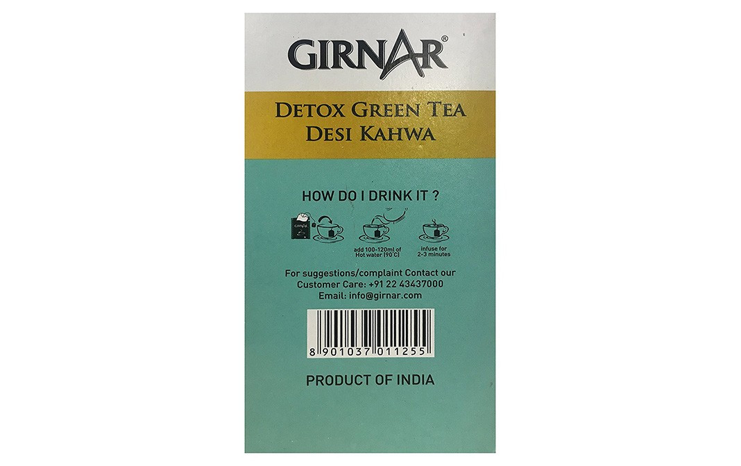 Girnar Dextox Green Tea Desi Kahwa Reviews Nutrition Ingredients
